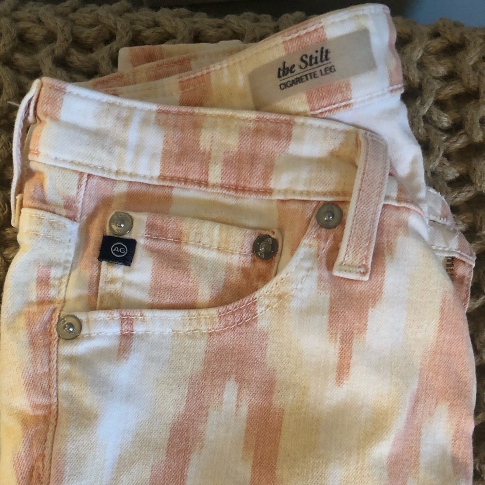 Multi color AG cigarette leg pants - size 27R